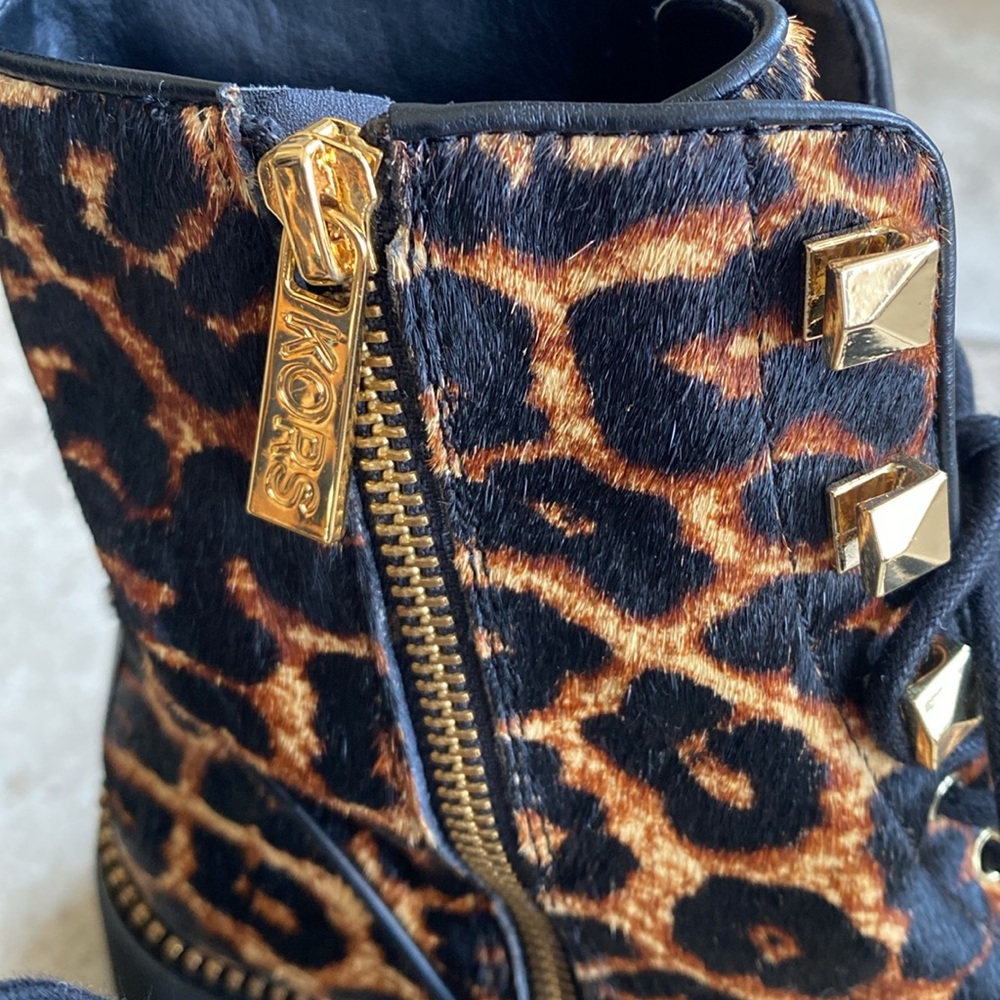 Michael Kors Calf Hair Haskell Combat Boot - Picture 9 of 16